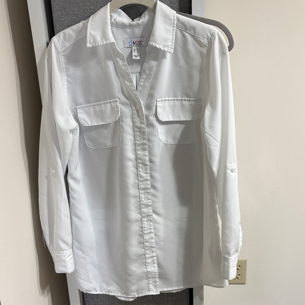 JACOB White Button Down Shirt for Women